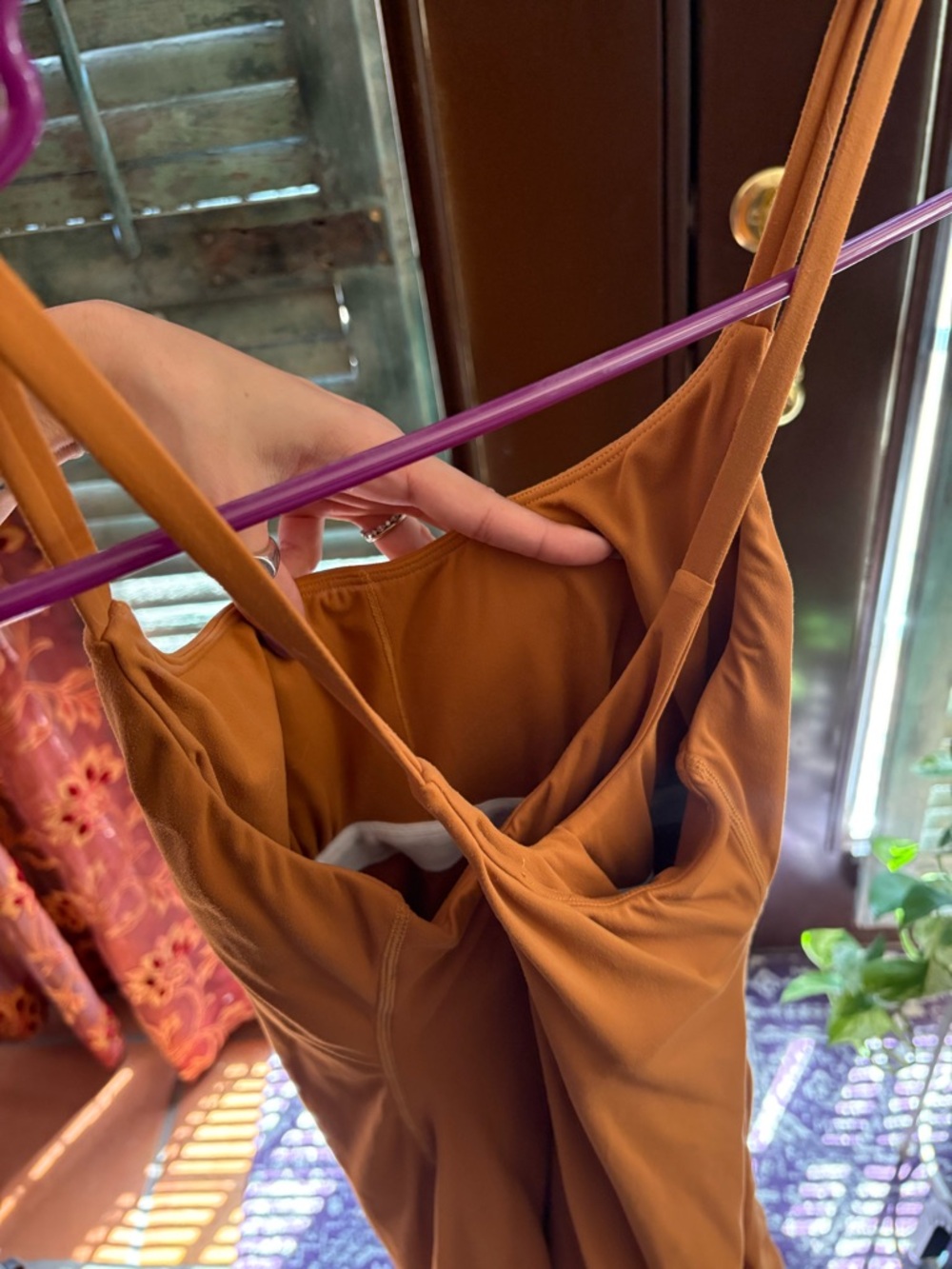HALARA Rust Orange Athleisure Dress with Pockets - Picture 3 of 6